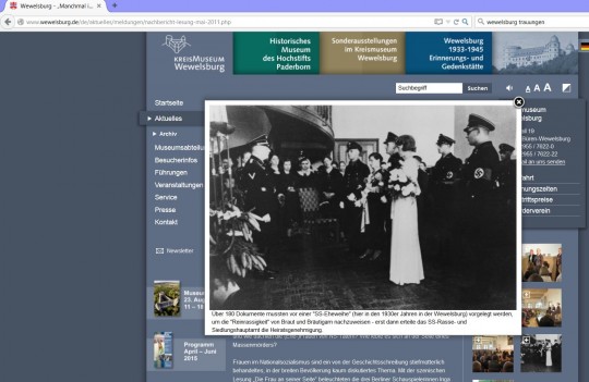 screenshot www.wewelsburg.de