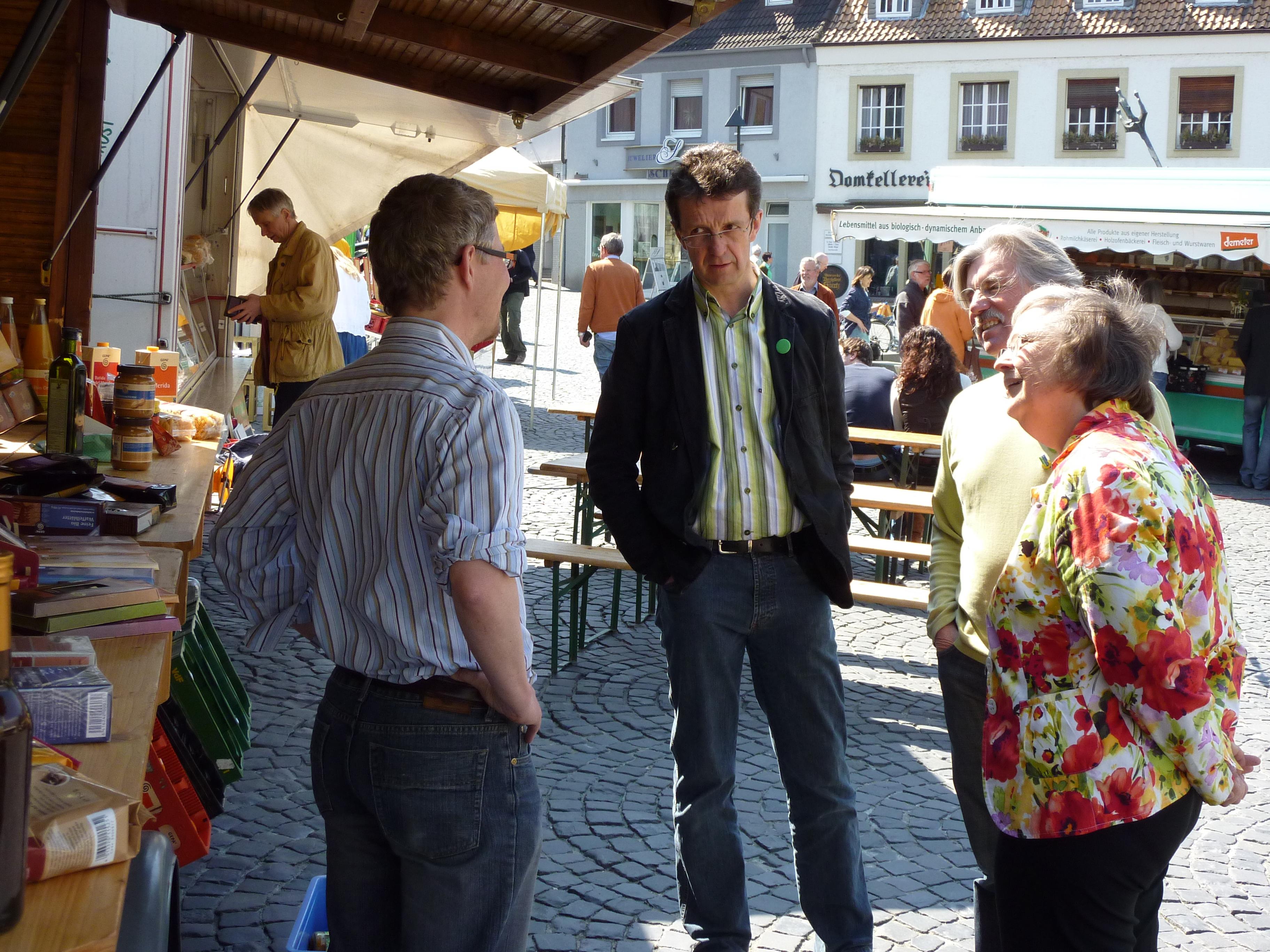 Mehr Leben auf den Wochenmärkten – Grüne Initiative für die Innenstadt und die Lieth