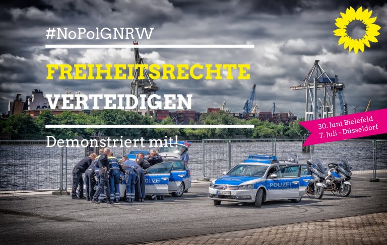 Grüne fordern Platzverweis gegen das neue Polizeigesetz – Zusammen zur Demo #NoPolGNRW