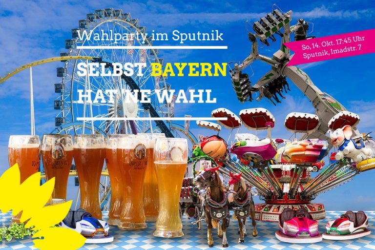 Grüne Wahlparty im Sputnik: „Bayern hat ’ne Wahl“