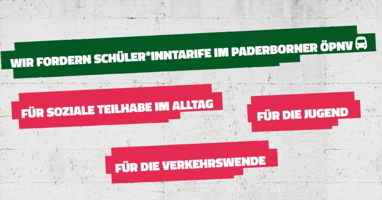 Grüne Jugend stellt Prüfantrag für Schüler*Intarife im ÖPNV an den Paderborner Stadtrat