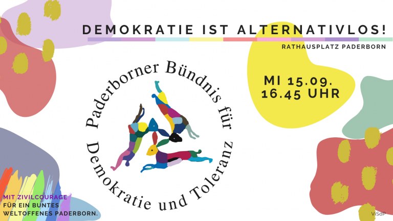 „Demokratie ist alternativlos“ – Breites Bündnis demonstriert gegen Höcke-Auftritt
