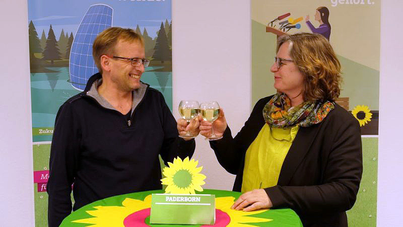 Bild der gewählten Kandidaten aus Paderborn: Ulli Möhl und Norika Creuzmann