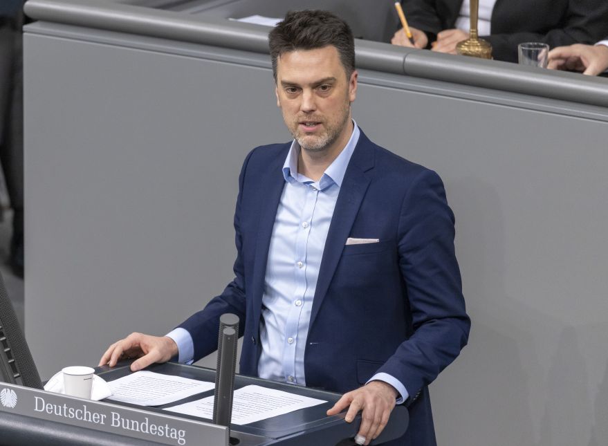 Robin Wagener, Bündnis 90/Die Grünen, MdB, spricht im Deutschen Bundestag zum TOP 5 „Vereinbarte Debatte zur Konferenz zur Zukunft Europas“.