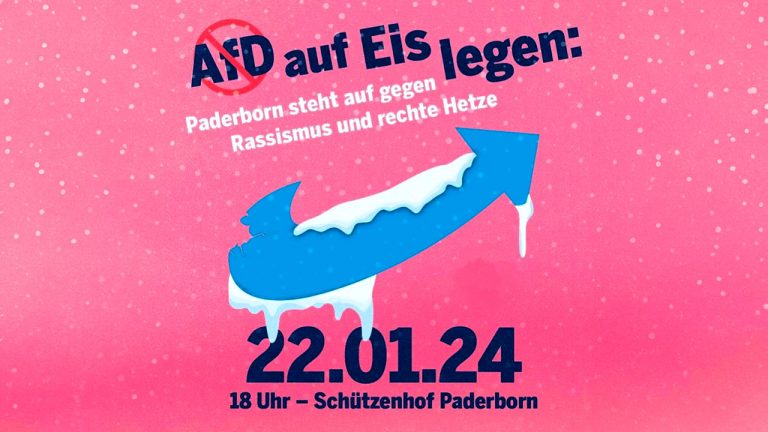 AfD auf Eis legen: Gemeinsame Demonstration am nächsten Montag