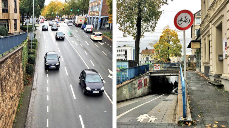 Sicherheit für Radfahrende muss Vorrang haben: Grüne kritisieren einseitige Sperrung der Bahnunterführung Borchener Straße für den Radverkehr